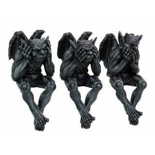 3er Set Gargoyles Kantenhocker