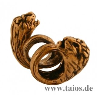 Bart- und Lockenperle Löwe Bronze