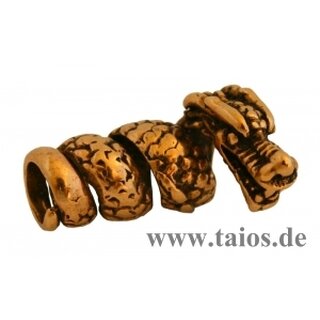 Bart- und Lockenperle Drache Bronze