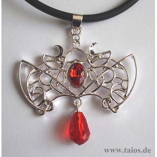 Kautschuk Halskette Gothic Bat